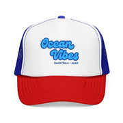 "Ocean Vibes" Customizable Family or Group Cruise Trucker Hat - Hats | The Party Framework