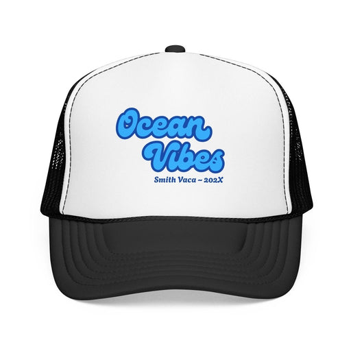 "Ocean Vibes" Customizable Family or Group Cruise Trucker Hat - Hats | The Party Framework