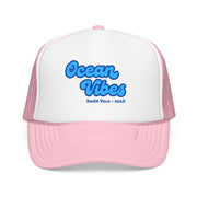 "Ocean Vibes" Customizable Family or Group Cruise Trucker Hat - Hats | The Party Framework