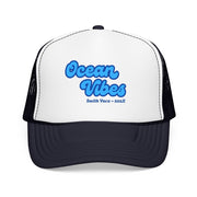 "Ocean Vibes" Customizable Family or Group Cruise Trucker Hat - Hats | The Party Framework