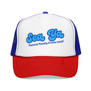 "Sea Ya" Customizable Family or Group Cruise Trucker Hat - Hats | The Party Framework