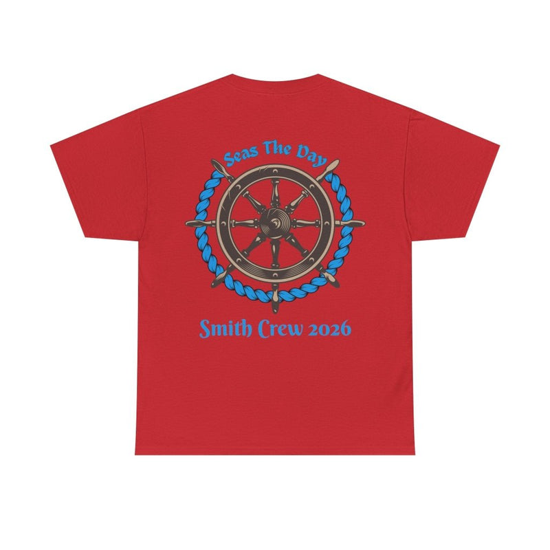 Seas the Day Cruise T-Shirt | Customizable Family Name on Back - T-Shirt | The Party Framework