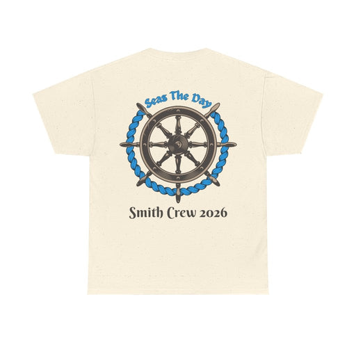 Seas the Day Cruise T-Shirt | Customizable Family Name on Back - T-Shirt | The Party Framework