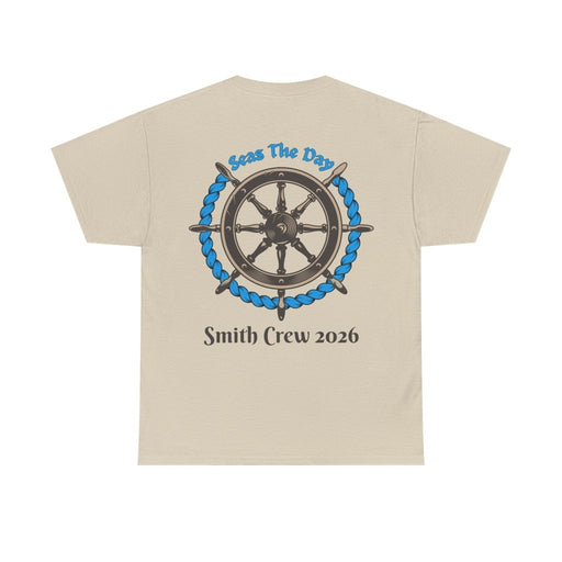 Seas the Day Cruise T-Shirt | Customizable Family Name on Back - T-Shirt | The Party Framework