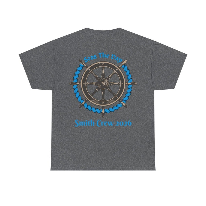 Seas the Day Cruise T-Shirt | Customizable Family Name on Back - T-Shirt | The Party Framework