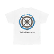 Seas the Day Cruise T-Shirt | Customizable Family Name on Back - T-Shirt | The Party Framework