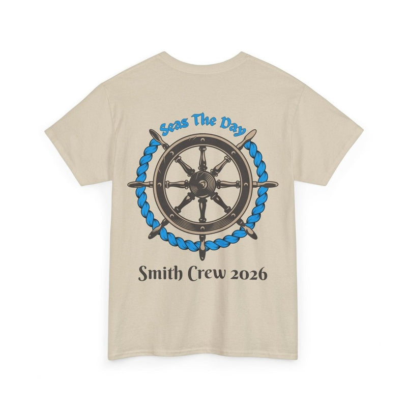 Seas the Day Cruise T-Shirt | Customizable Family Name on Back - T-Shirt | The Party Framework