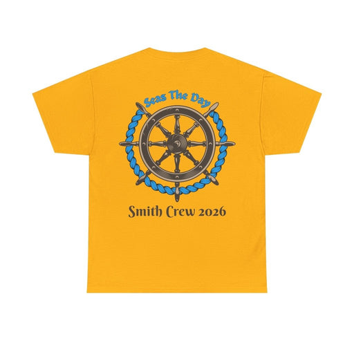 Seas the Day Cruise T-Shirt | Customizable Family Name on Back - T-Shirt | The Party Framework
