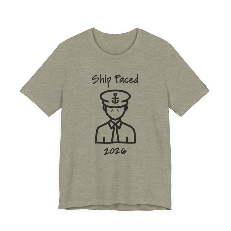 Ship Faced Funny Cruise T-Shirt | Black Print - T-Shirt | The Party Framework