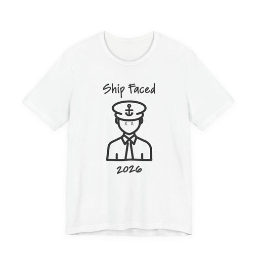 Ship Faced Funny Cruise T-Shirt | Black Print - T-Shirt | The Party Framework