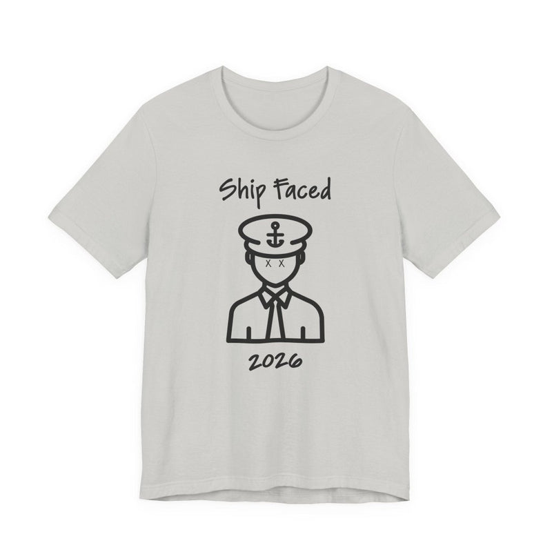 Ship Faced Funny Cruise T-Shirt | Black Print - T-Shirt | The Party Framework