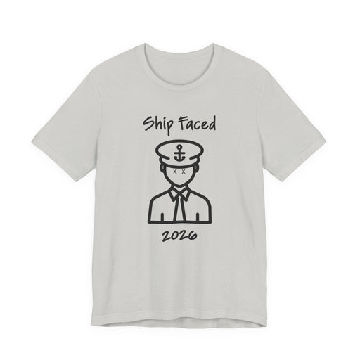 Ship Faced Funny Cruise T-Shirt | Black Print - T-Shirt | The Party Framework