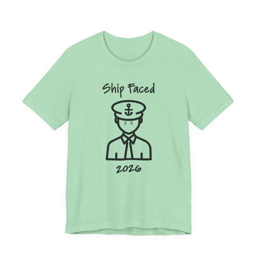 Ship Faced Funny Cruise T-Shirt | Black Print - T-Shirt | The Party Framework