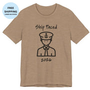 Ship Faced Funny Cruise T-Shirt | Black Print - T-Shirt | The Party Framework