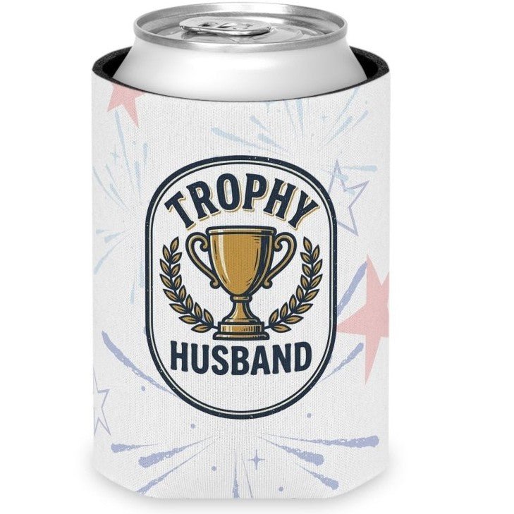 "Trophy Husband" Patriotic Themed Koozie - Drinkware | The Party Framework